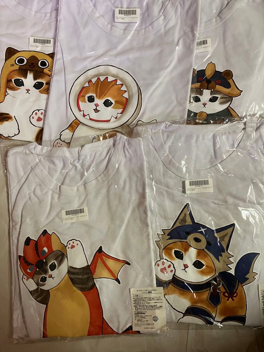 5種 モンスターハンター × mofusand tシャツ フリーサイズ 5種 モンスターハンター × mofusand tシャツ フリーサイズ