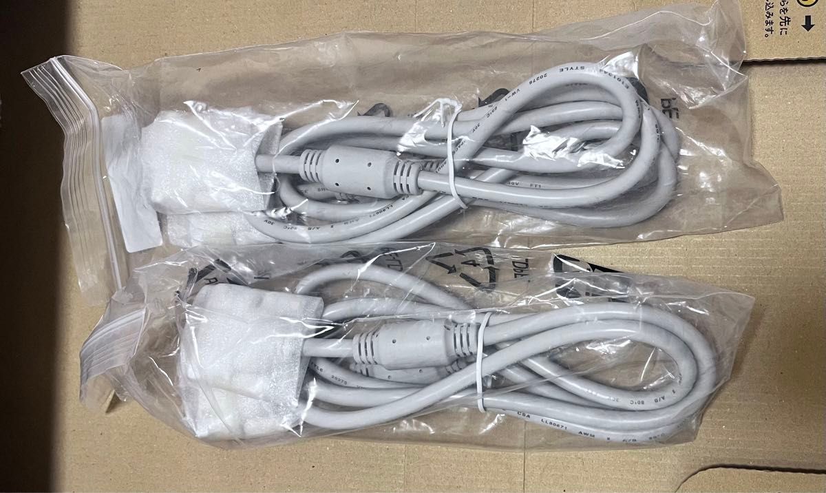 新品未使用　2本セット　DVI-Dケーブル　DVIケーブル　モニターケーブル