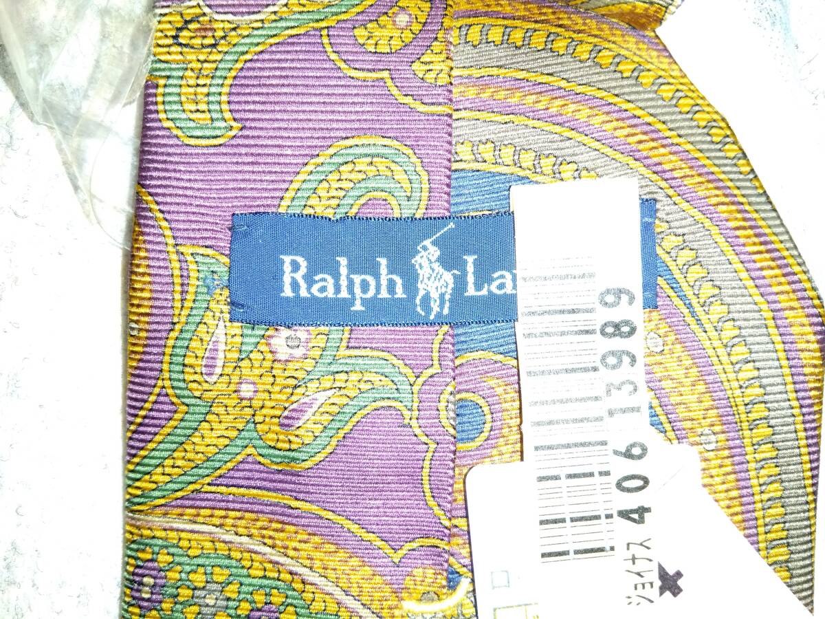 [ прекрасный товар ] Ralph Lauren peiz Lee рисунок галстук (②)