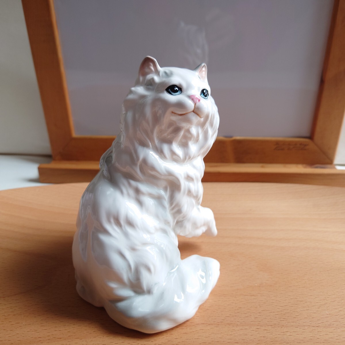 加藤工芸　ペルシャ　猫　ペットアニマル　陶器　置物　フィギュア　ネコ_画像3
