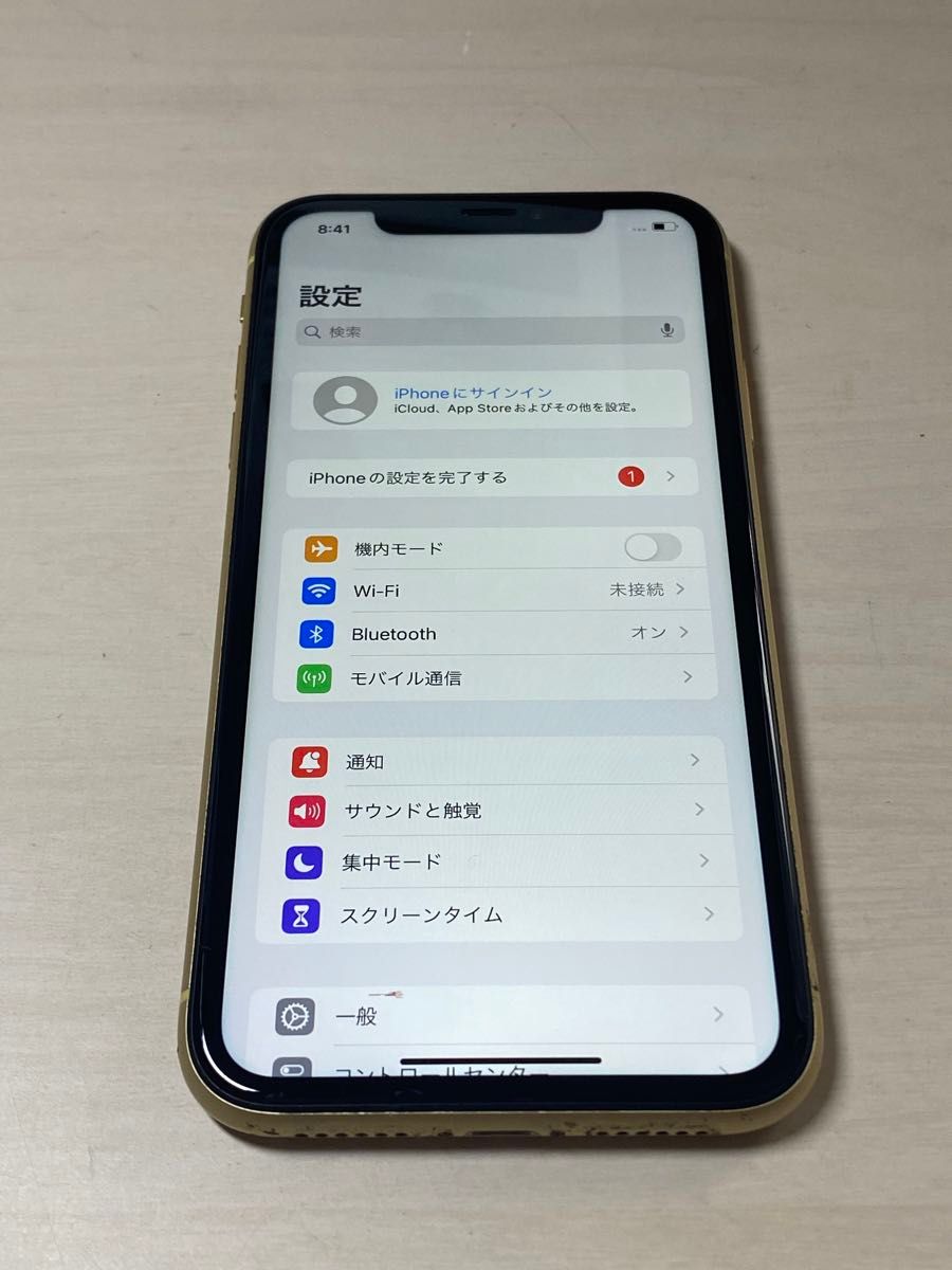 21364  iPhoneXR 64GB イエロー　SIMフリー　ジャンク品　※本体のみ