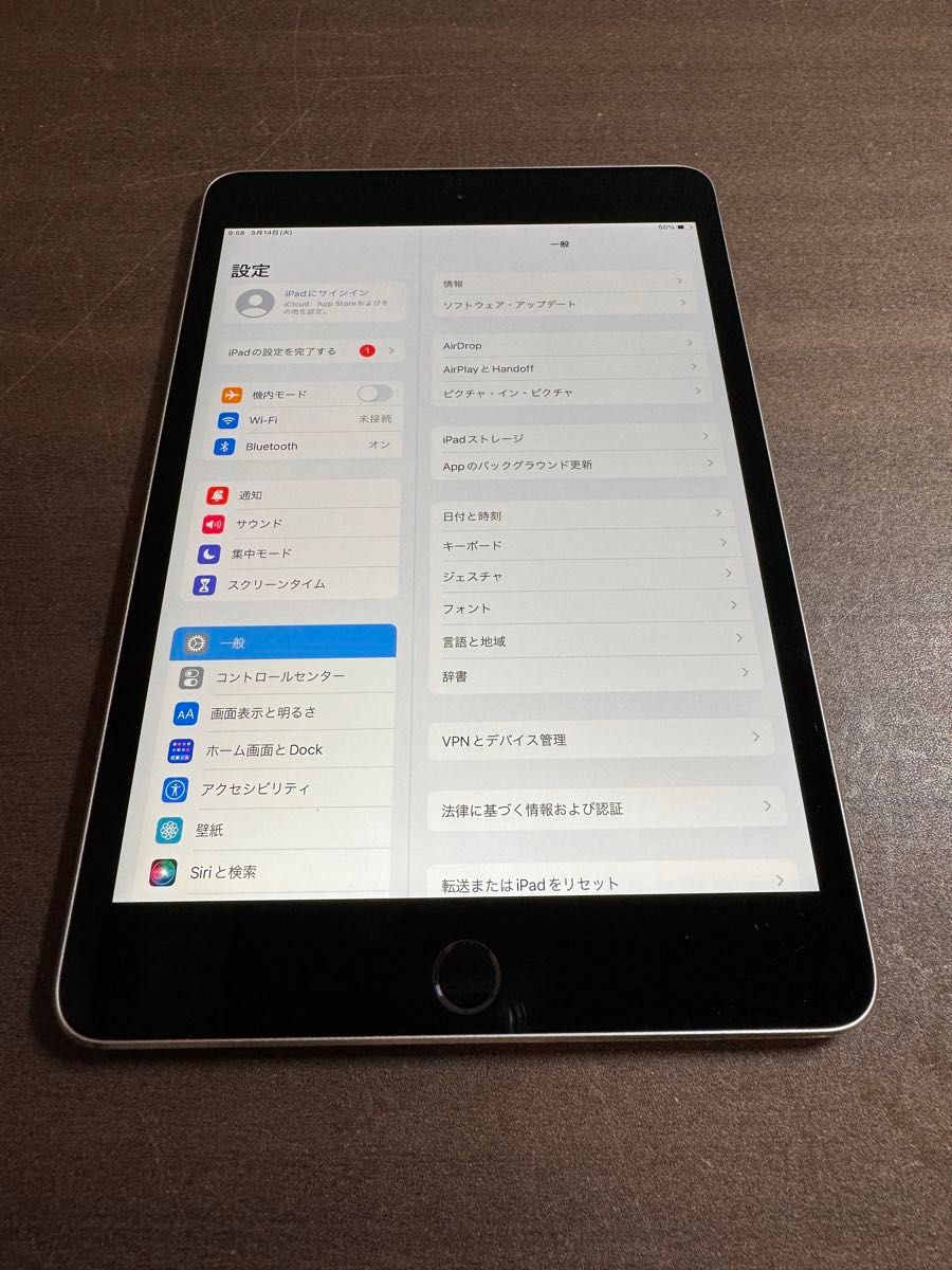 26241 iPad mini4 128GB グレー　Wi-Fiモデル　中古　※本体のみ