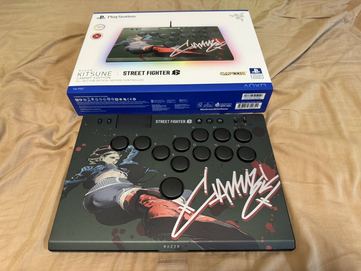 【新品同様】Razer kitsune SF6 キャミィエディション レバーレスコントローラ アケコン 格闘ゲーム PS5 PC