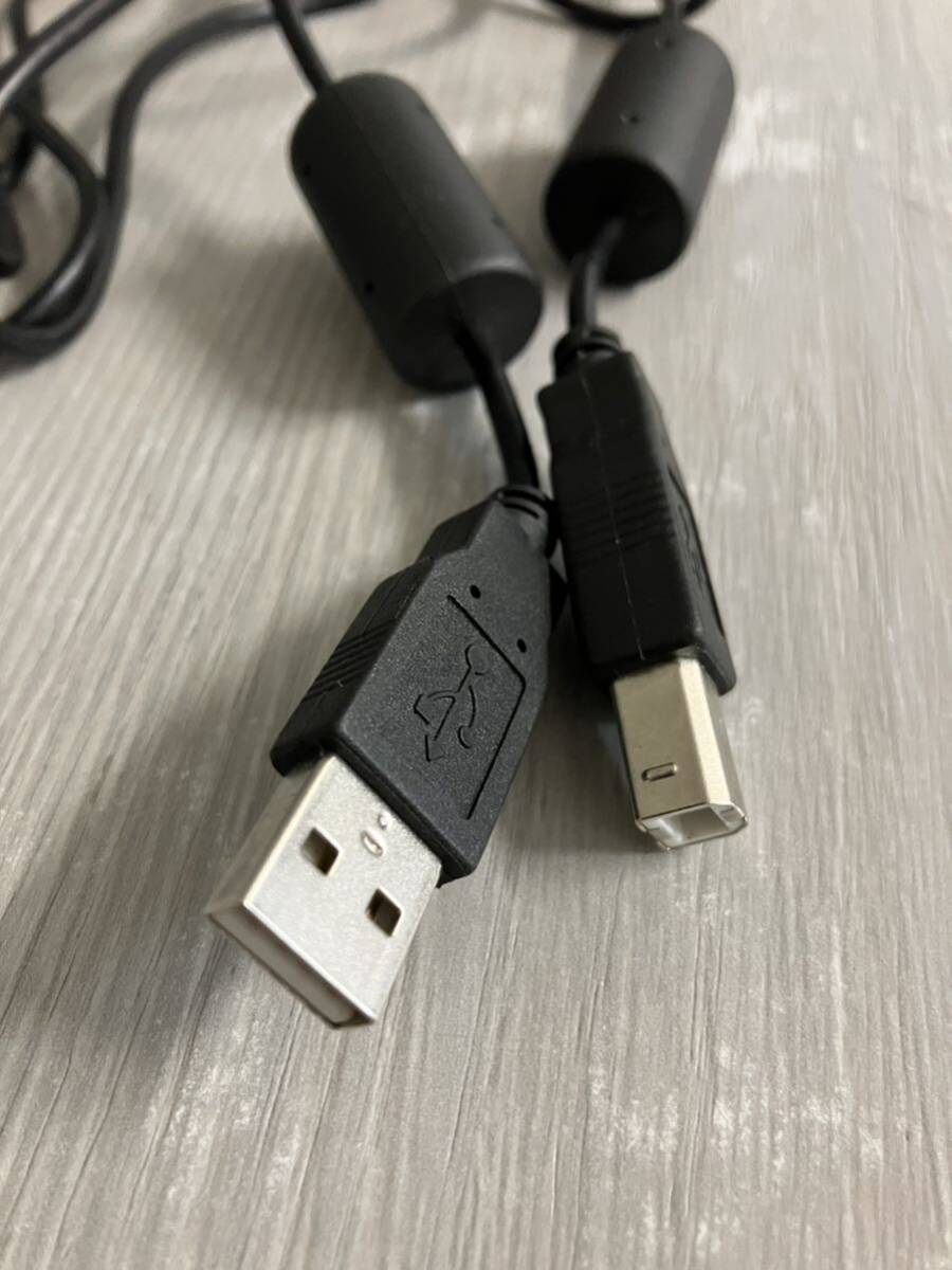 送料無料 3 m USB ケーブル 黒 タイプ A オス B オス 長 300 cm 細 ブラック 画像参照 NC NR_画像2