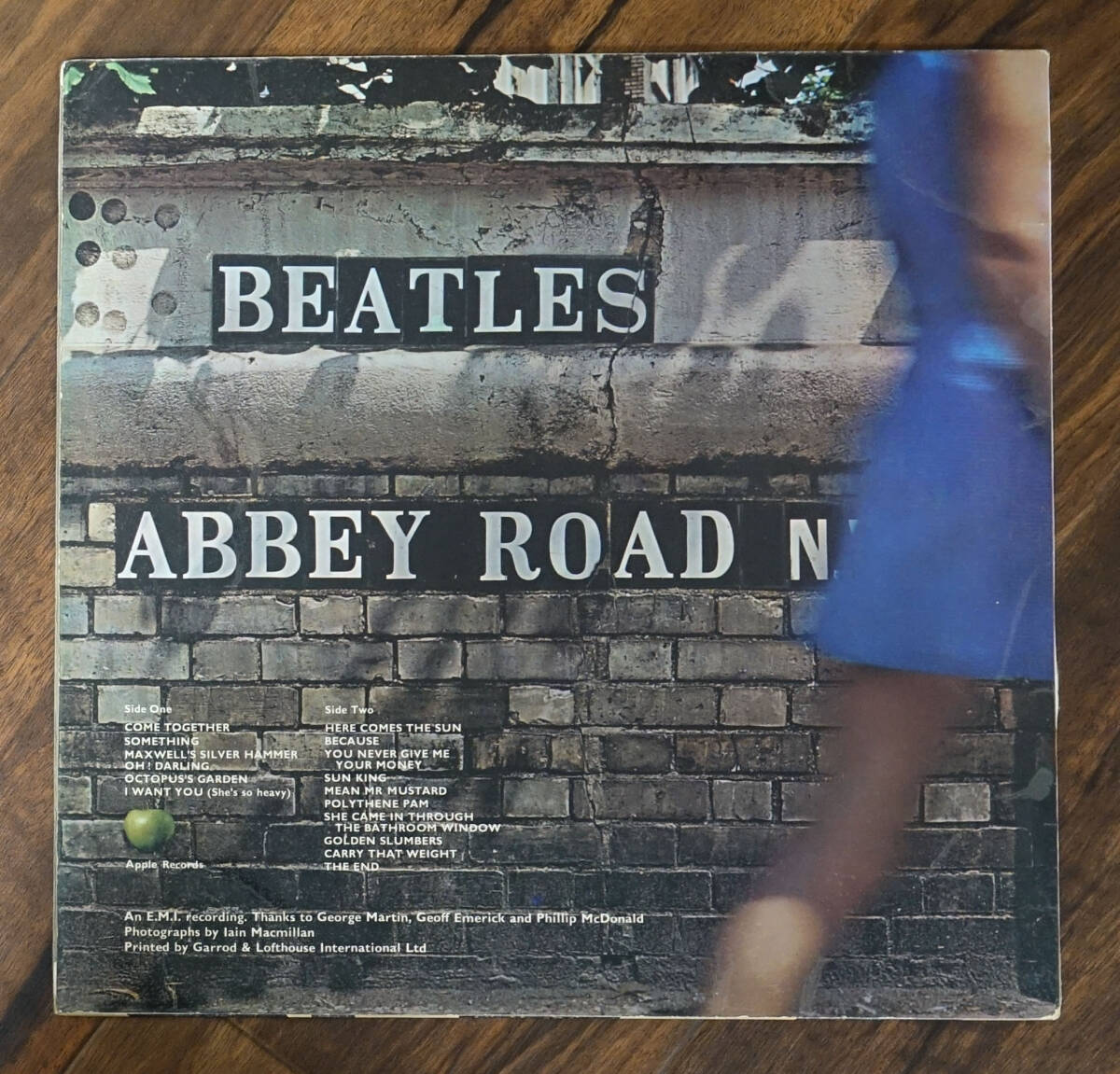 UK Original 初回 APPLE PCS 7088 ABBEY ROAD / The Beatles MAT: 2/1+No Her Majestyの画像2