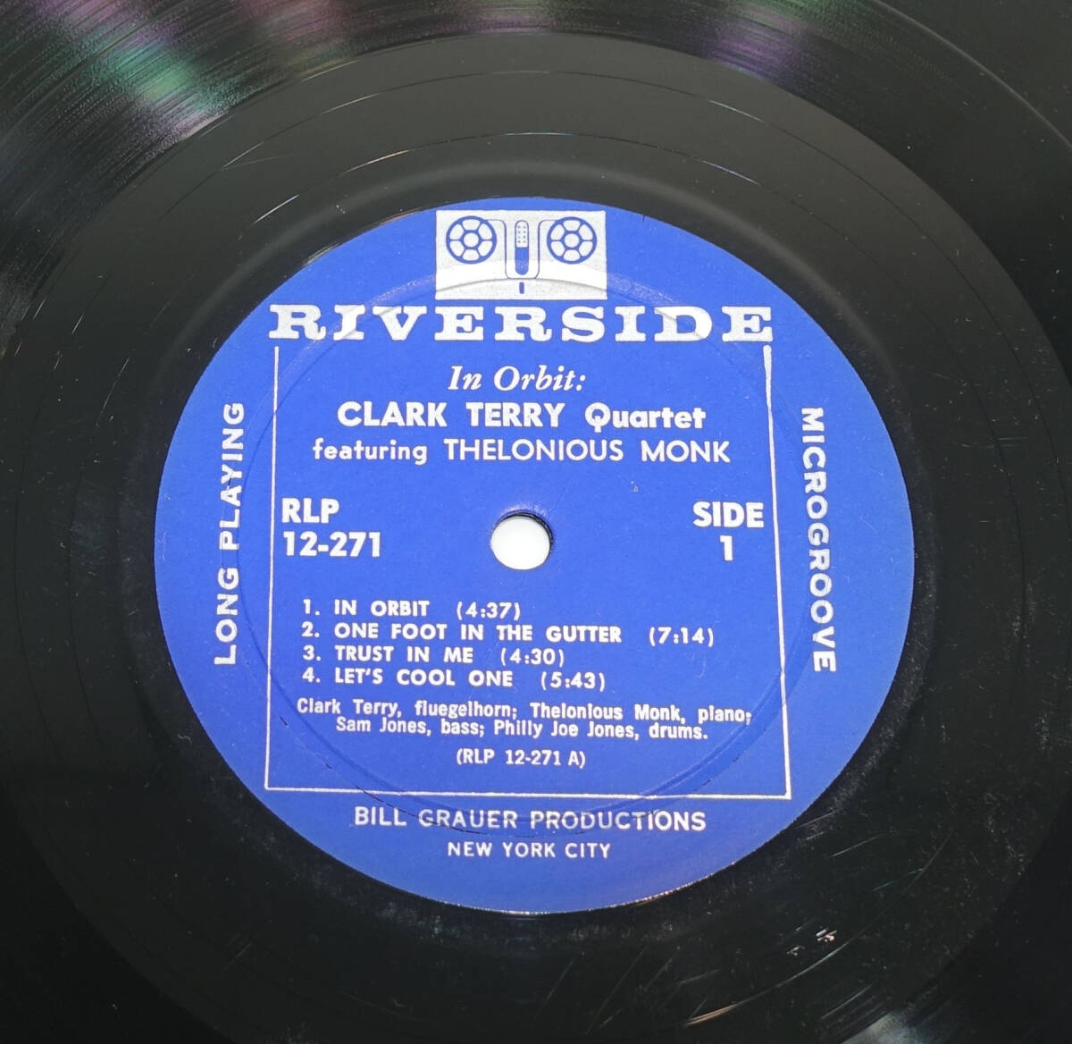 極美! US Riverside RLP 12-271 オリジナル In Orbit : Clark Terry Quartet 靑小/DGレーベルの画像2
