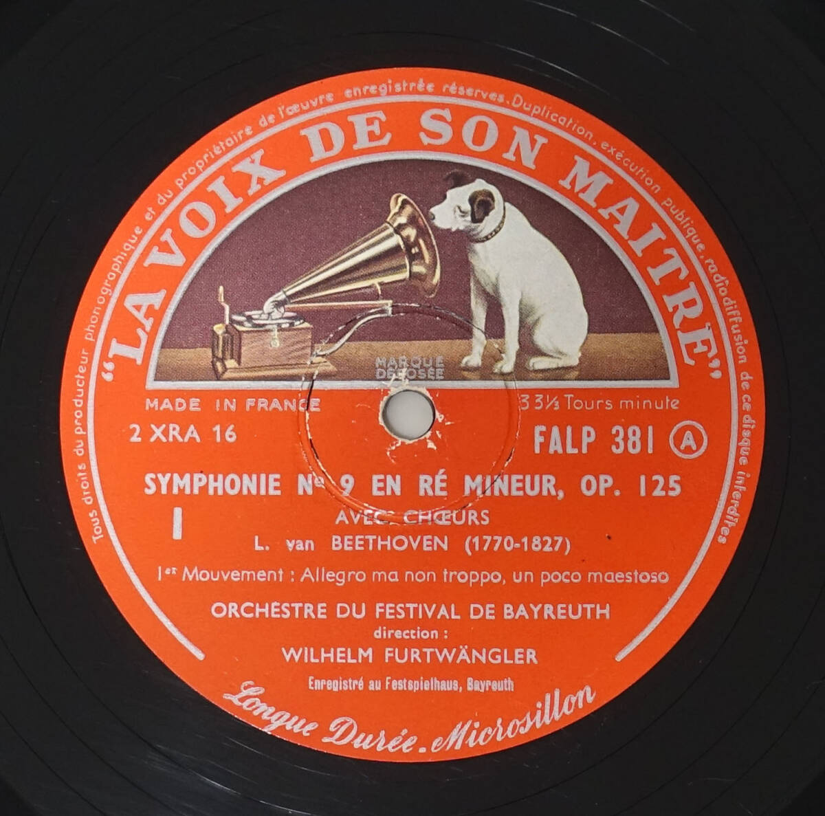 仏VSM FALP 381-2 ベートーヴェン交響曲第9番 フルトヴェングラーの画像4