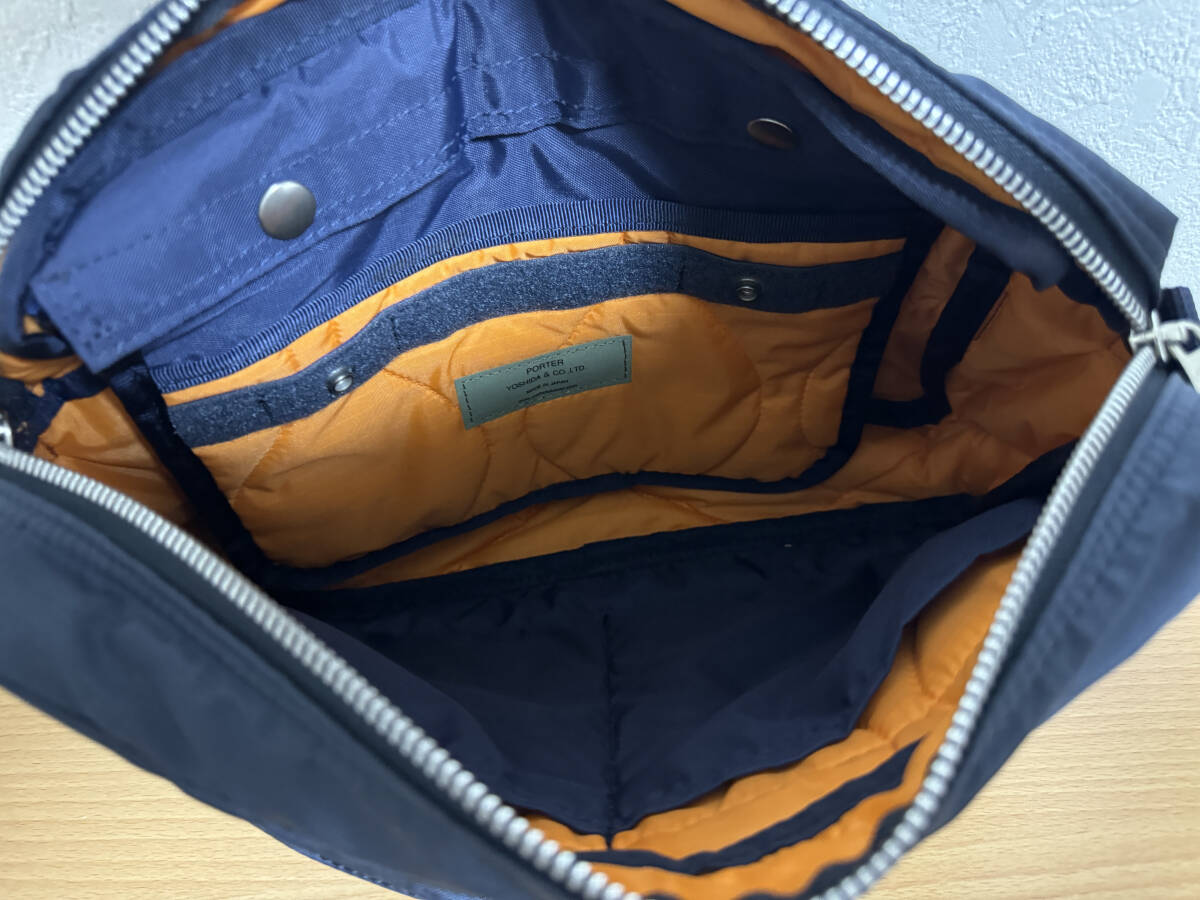  обычная цена 25300 иен * новый товар * Yoshida bag PORTER Porter FORCE SHOULDER BAG(S) сила 2way сумка на плечо темно-синий сумка удален возможность 
