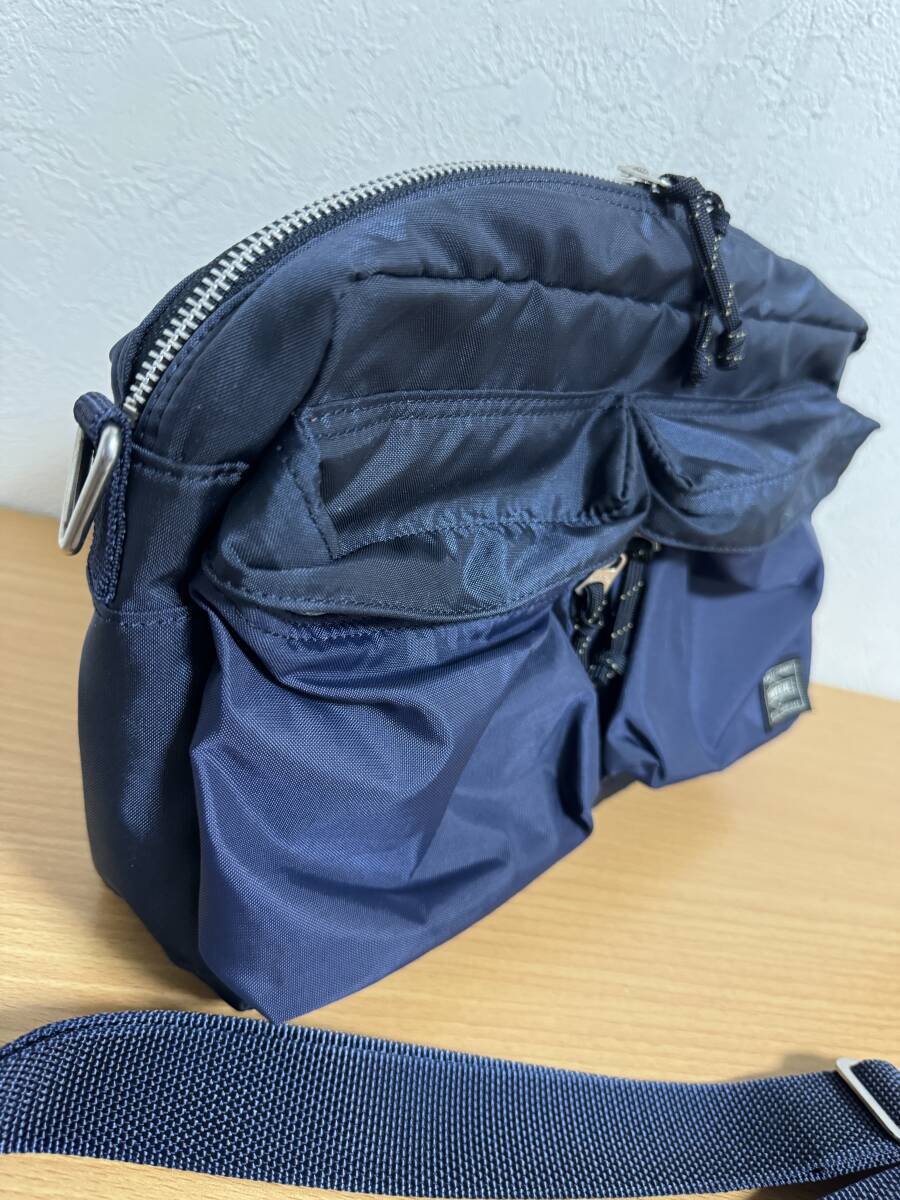  обычная цена 25300 иен * новый товар * Yoshida bag PORTER Porter FORCE SHOULDER BAG(S) сила 2way сумка на плечо темно-синий сумка удален возможность 