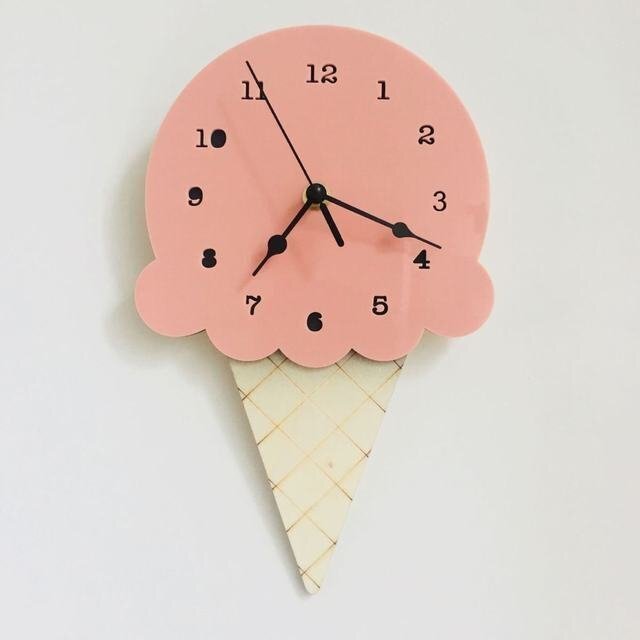 アイスクリーム型 壁掛け 時計 かわいい_画像1