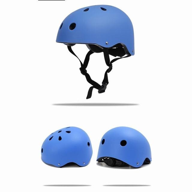ヘルメットキッズ サイズ調整可能 軽量 子供 大人 自転車 登山 アウトドア 防護クライミング 6色 カラフルブルー_画像7