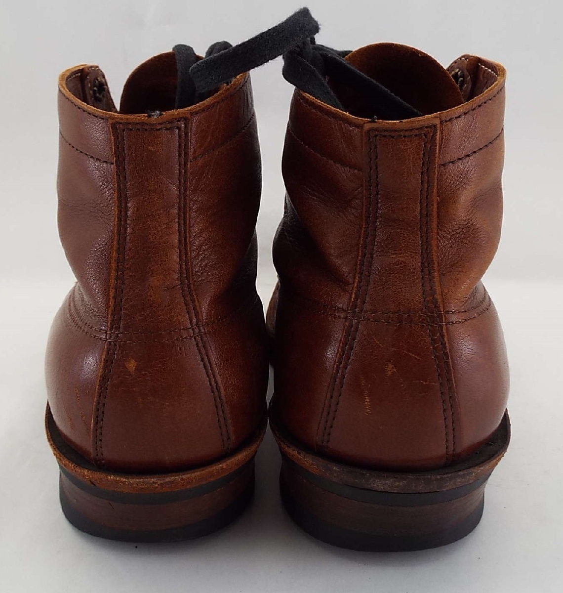 T2487〇WHITE'S BOOTS(ホワイツブーツ)ワークブーツ レザーシューズ セミドレス ブラウン サイズ7.5(25～26cm相当)箱付き_画像3