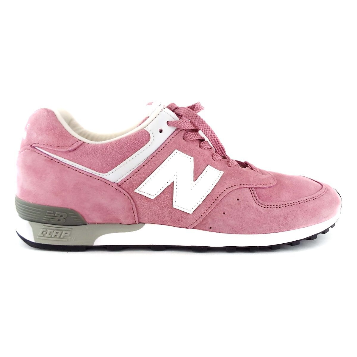 T3472〇NEW BALANCE/ニューバランス スエード スニーカー UK製 M576PNK/ピンク/ホワイト/29cm_画像5