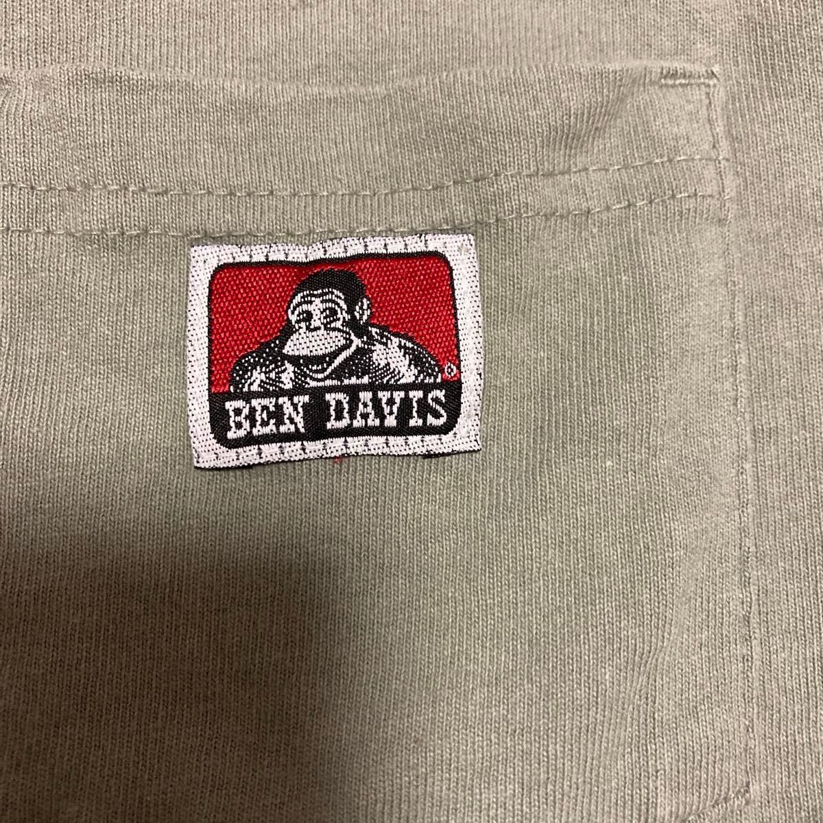 値下げ　BEN DAVIS 半袖Tシャツ　ペールグリーン　色落ちあり