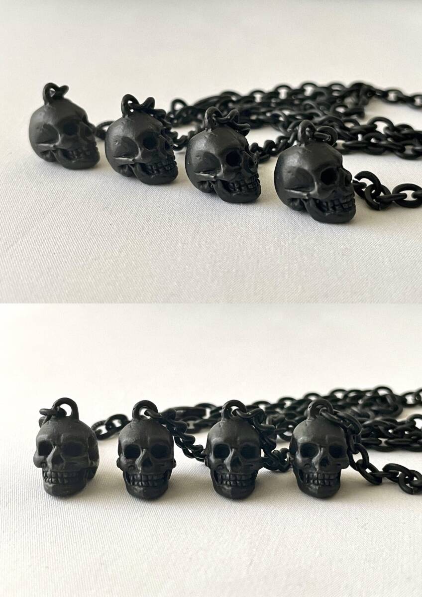  beautiful goods # NUMBER(N)INE Number Nine 2006AW Skull necklace bracele BRASS# black 