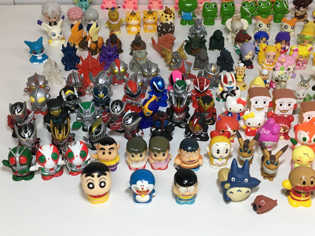 [ present condition goods ] finger doll large amount together set approximately 200 piece super Tottoko Hamutaro Anpanman Doraemon Precure Godzilla Ghibli Ultraman other 