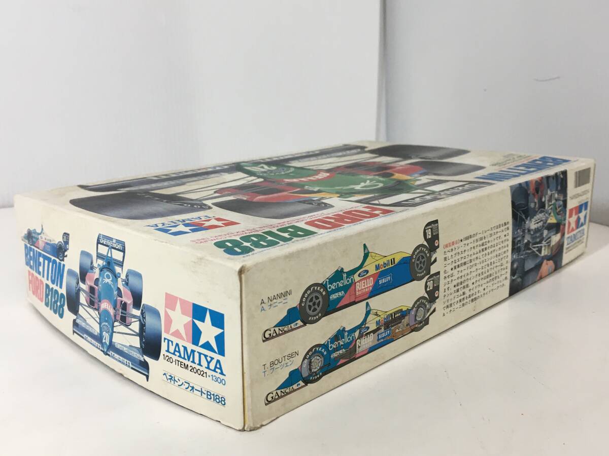 [ не собран * долгосрочное хранение ] Tamiya Benetton * Ford B188 пластиковая модель BENETTON FORD B188 TAMIYA 1/20 Grand Prix коллекция NO.21