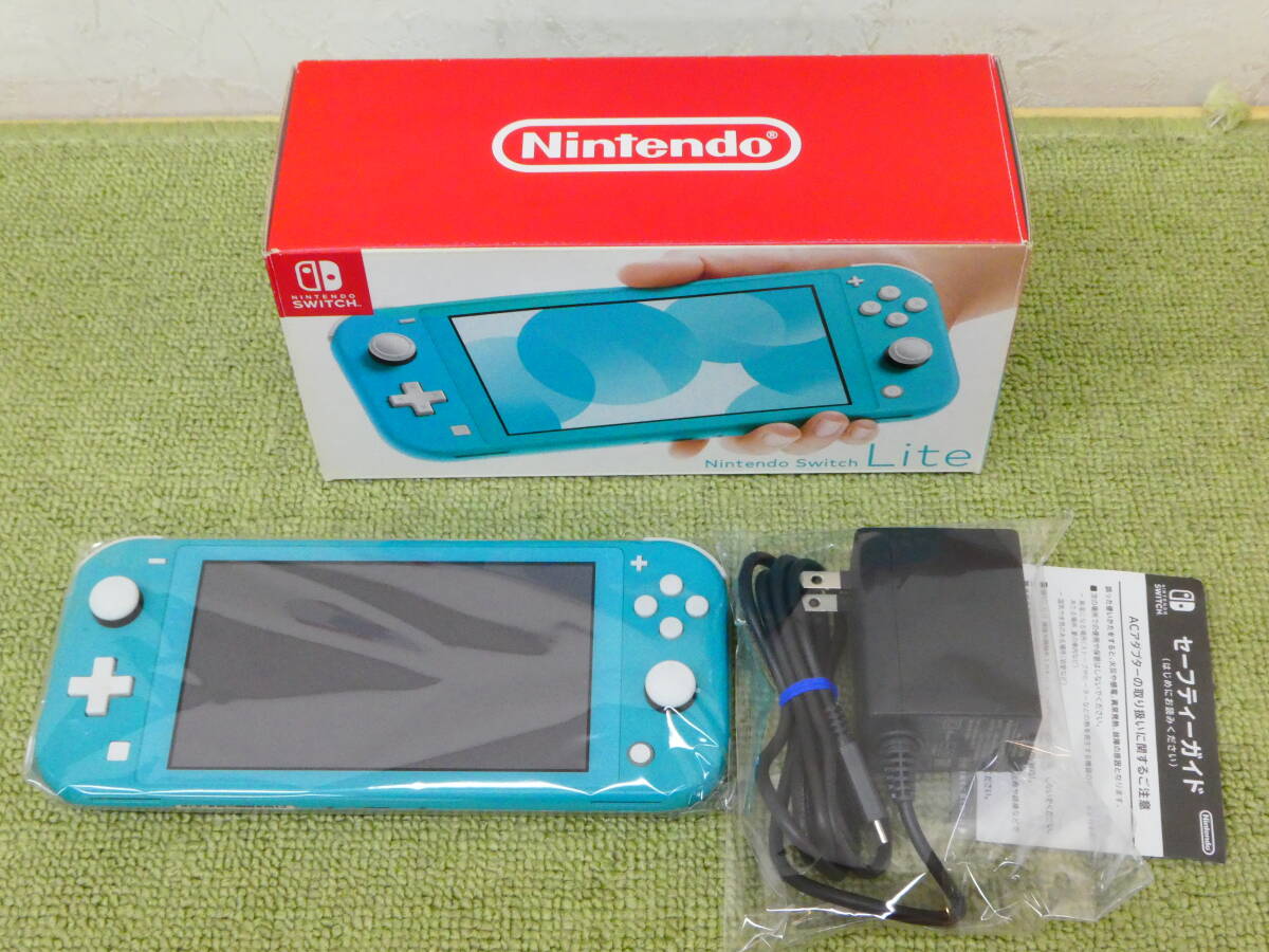 073-R78) secondhand goods Nintendo switch Lite Nintendo switch light body turquoise operation OK