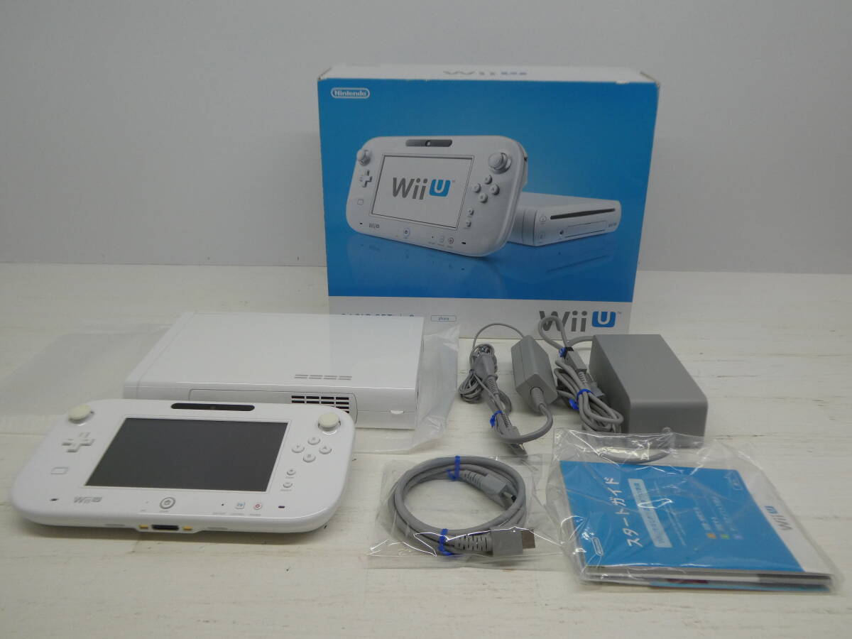 073-X80) secondhand goods WiiU Basic set 8GB white operation OK