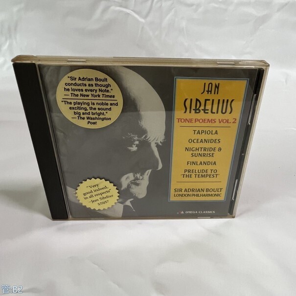 クラシック CD Sibelius: Tone Poems Vol 2 / Boult, London Philharmonic 管：B2 [0]Pの画像1