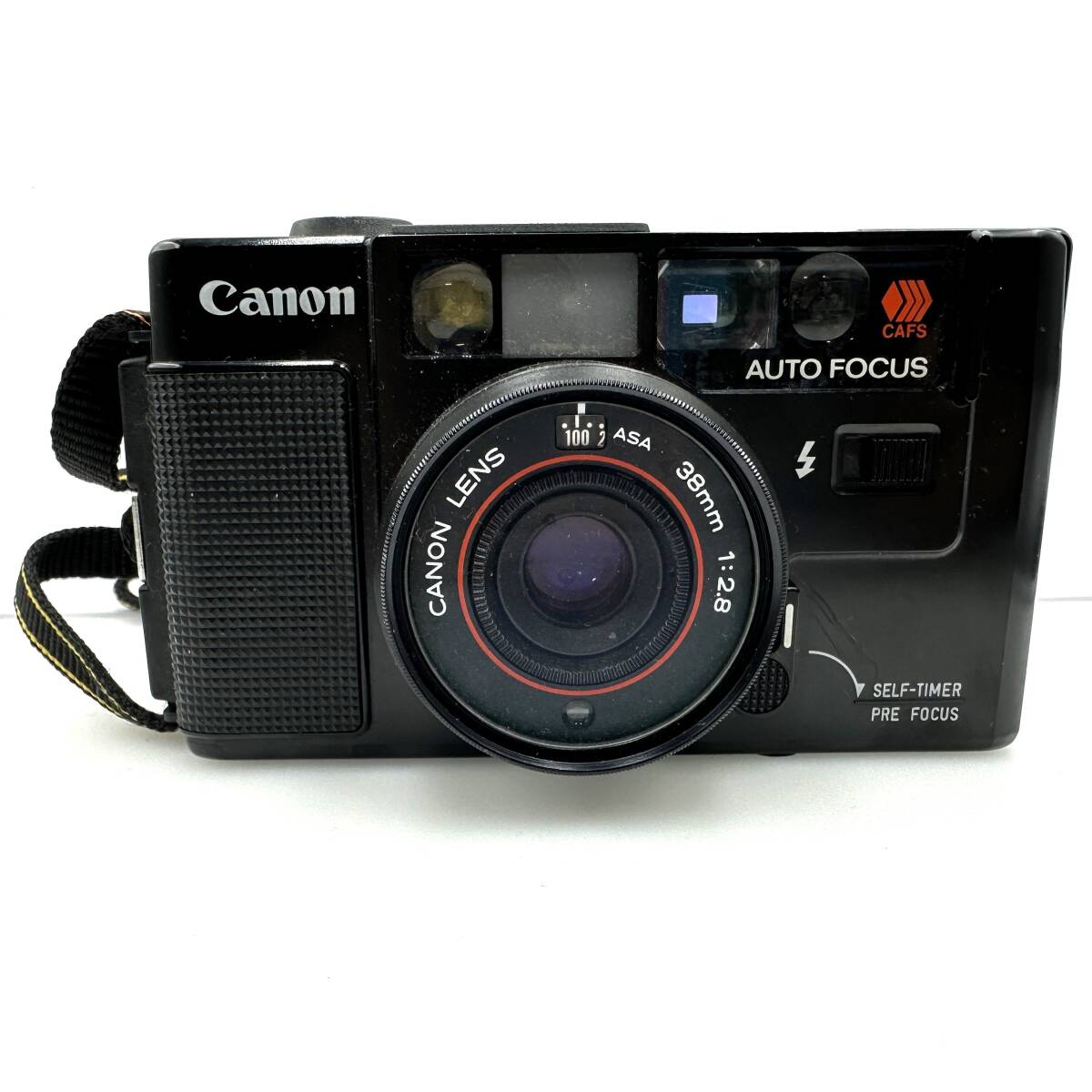 【簡易動作確認済】CANON キャノン AF35M Autoboy オートボーイ 38mm 1:2.8 コンパクトフィルムカメラ オートフォーカス ブラック_画像1