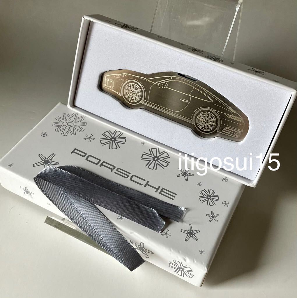 ★レア【未使用】ポルシェ PORSCHE★911 車型 オーナメント クリスマスツリーデコレーション★ノベルティ★非売品_画像1