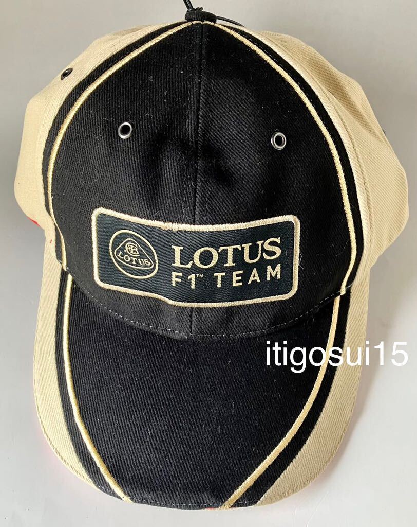 ★【未使用】ロータス LOTUS F1 TEAM キャップ 帽子 チーム フリーサイズ 正規品_画像2