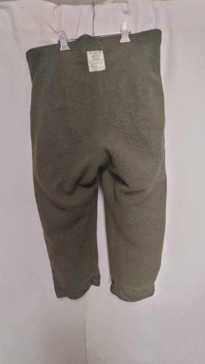 * Vintage 70 period army thing military cotton nylon flight pants ALAMO MFG.CO.INC green reverse side boa attaching zipper SCOVILL GRIPPER ZIPPER size L*