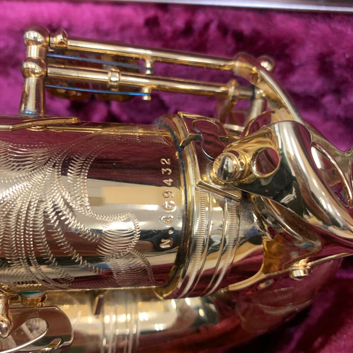 中古品 SELMER SERIE 2 Super Action 80 アルトサックス セルマー ハードケース 管楽器 SERIE II _画像6