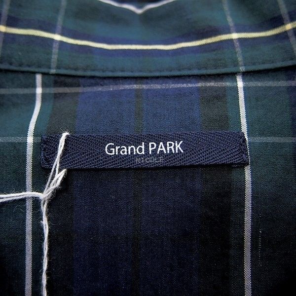 新品 Grand PARK ニコル 日本製素材 オープンカラー シャツ  M