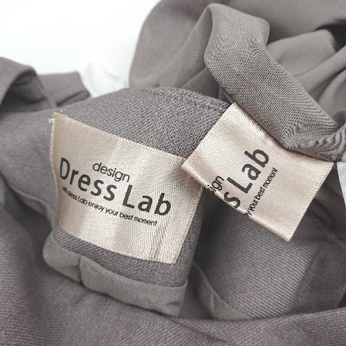 ◇ Dress Lab ドレスラボ ハイウエスト 短丈ジャケット セットアップ サイズS グレー系 レディース E_画像6