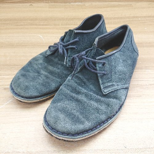 ◇ Clarks Originals クラークスオリジナルズ シンプル スエードシューズ サイズ25.5 ネイビー系 メンズ E_画像1