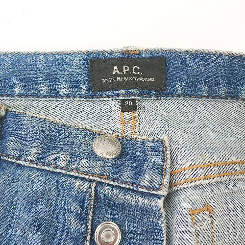 ◇ A.P.C. アーペーセー シンプル 定番 デニム カジュアル ジーンズ サイズ28 インディゴ レディース E_画像4