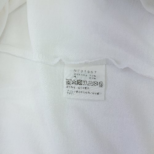◇ THE NORTH FACE ザノースフェイス シンプル 胸元ブランドロゴ刺? 半袖 Tシャツ サイズM ホワイト メンズ E_画像6