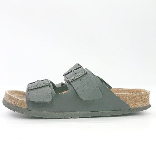 ◇ BIRKENSTOCK ビルケンシュトック ダブルベルト カジュアル サンダル サイズ24.5 ブラック レディース E_画像3