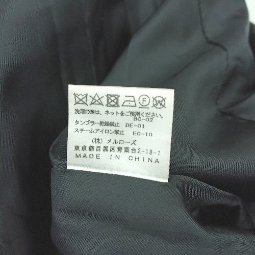 MELROSE CLAIRE シンプル 襟なし キレイめ 厚手 カジュアル 長袖 コート サイズ表記なし ブラック レディース_画像5