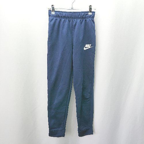 ◇ NIKE ナイキ ワンポイント ウエスト総ゴム キッズ セットアップジャ－ジ サイズM ネイビー ブル－系 メンズ E_画像4