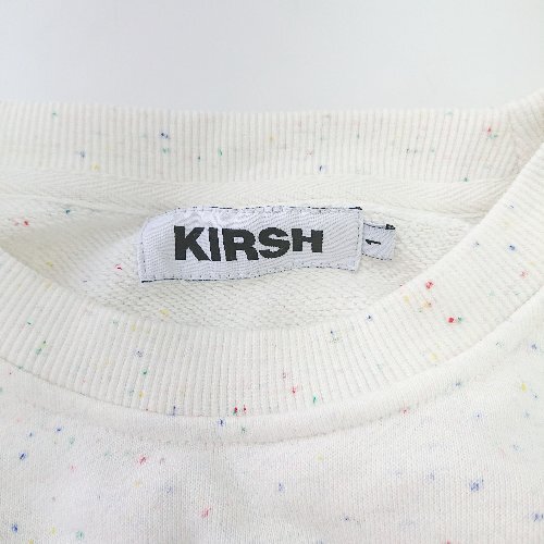 ◇ KIRSH キルシー コットン100％ チェリー さくらんぼ 長袖 トレーナー サイズ1 ホワイト系 レッド レディース E_画像3
