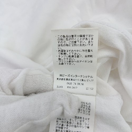 ◇ XLARGE エクストララージ イラスト プリント クルーネック 半袖 Tシャツ サイズL ホワイト レディース E_画像7