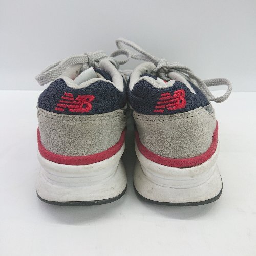 ◇ New Balance ニューバランス 997H カジュアル スニーカー サイズ23.5 グレー系 ネイビー系 レッド系 レディース E_画像4