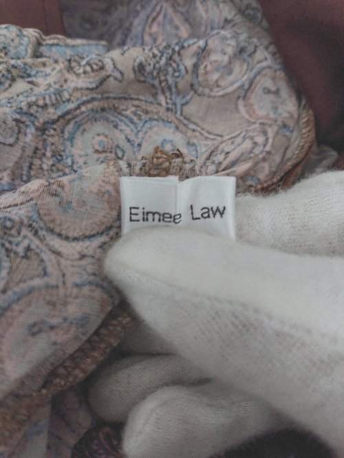◇ Eimee Law エイミーロウ キャミ 総柄 サロペット サイズ38 ブラウン系 レディース P_画像3