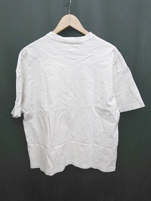 ◇ NAUTICA ノーティカ ロゴ刺繍 シンプル カジュアル 半袖 Tシャツ カットソー サイズS ホワイト メンズ P_画像2