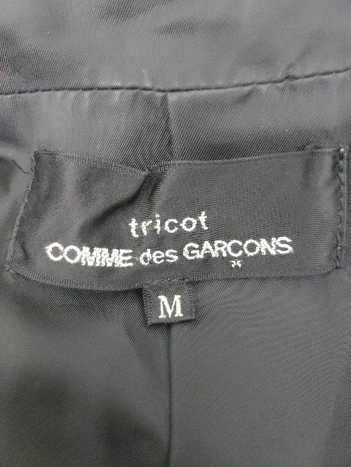 ◇ tricot COMME des GARCONS トリココムデギャルソン 2B 長袖 ジャケット サイズM ブラック レディース P_画像3