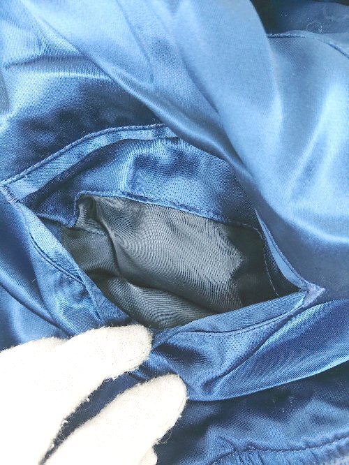 ◇ HYSTERIC GLAMOUR × ?THE CRAMPS 01191AB03 刺繍 長袖 スカジャン ジャケット サイズM ブルー マルチ レディース P_画像6