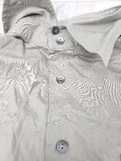 ◇ Dolce&Gabbana ドルチェ＆ガッバーナ ステンカラー フロントボタン シンプル 長袖 シャツ サイズ40 グレー メンズ P_画像6