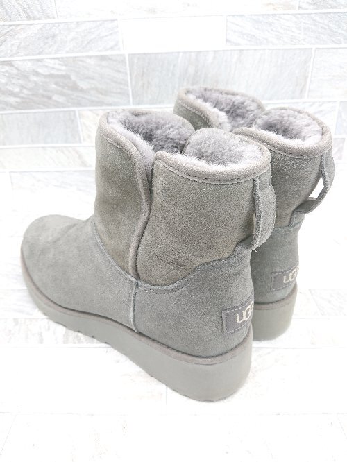 ■ UGG アグ KRISTIN クリスティン 裏ボア ショート ムートンブーツ サイズ24.0cm グレー レディース P_画像2