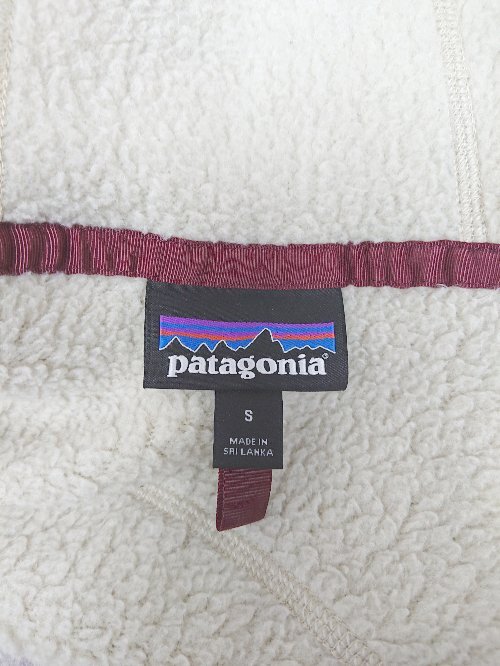 ◇ patagonia パタゴニア レトロパイルフーディ 18年製 長袖 ブルゾン ジャンパー サイズS ホワイト系 メンズ P_画像3