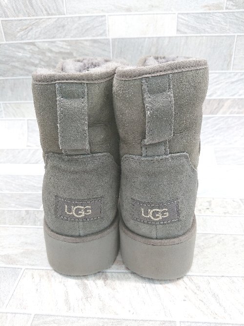 ■ UGG アグ KRISTIN クリスティン 裏ボア ショート ムートンブーツ サイズ24.0cm グレー レディース P_画像3