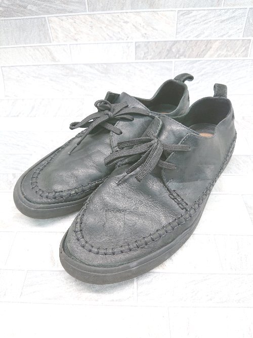 ◇ Clarks クラークス ケセルクラフト 23541 デッキシューズ サイズ26.0cm ブラック メンズ P_画像1