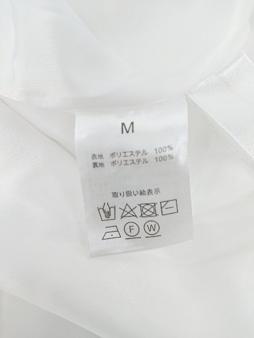 ◇ tocco closet トッコ クローゼット ドット 水玉 膝下丈 フレア スカート サイズＭ アイボリー ブラウン系 レディース P_画像4